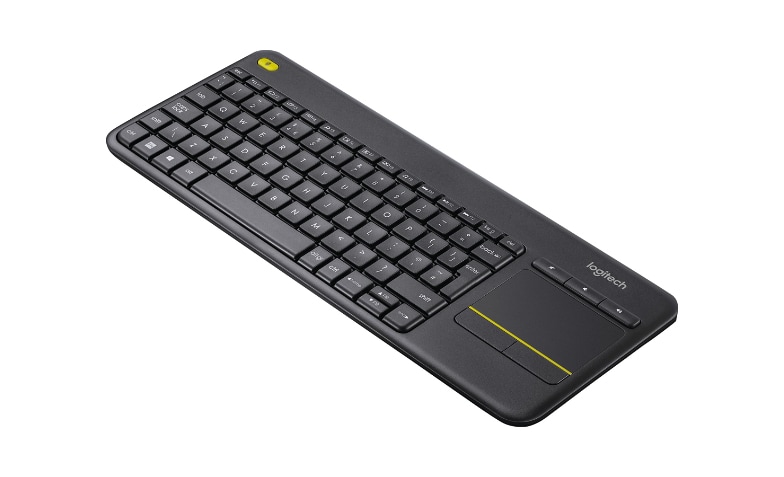 Clavier sans fil avec pavé tactile intégré Logitech Wireless Touch Keyboard  K400 Plus Noir (920-007129) - EVO TRADING