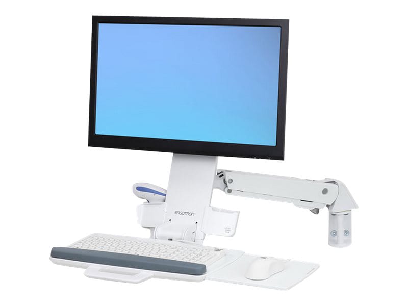 Ergotron Sit-Stand Combo kit de montage - pour écran LCD/clavier/souris/lecteur de codes à barres - blanc