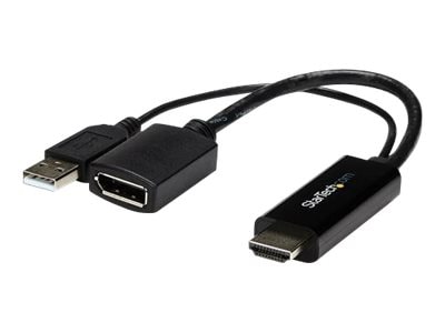 StarTech.com HDMI to DisplayPort Adapter 4K Active to - USB Powered - HD2DP - Monitor Cables & CDW.com