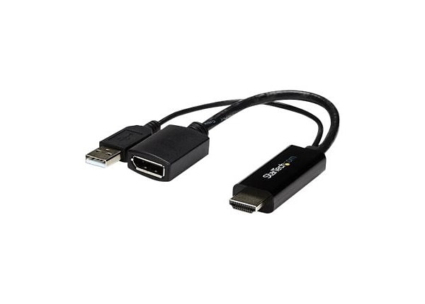cirkulation venom genetisk StarTech.com HDMI to DisplayPort Adapter 4K Active HDMI to DP - USB Powered  - HD2DP - Monitor Cables & Adapters - CDW.com