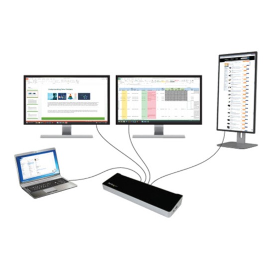 Thumbnail 2 of 10 for StarTech.com USB 3.0 Docking Station Triple Monitor DisplayPort/HDMI, 5x USB, USB Docking Station, TAA
