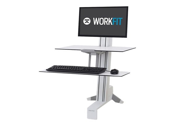 Ergotron Workfit S Single Ld With Worksurface Standing Desk