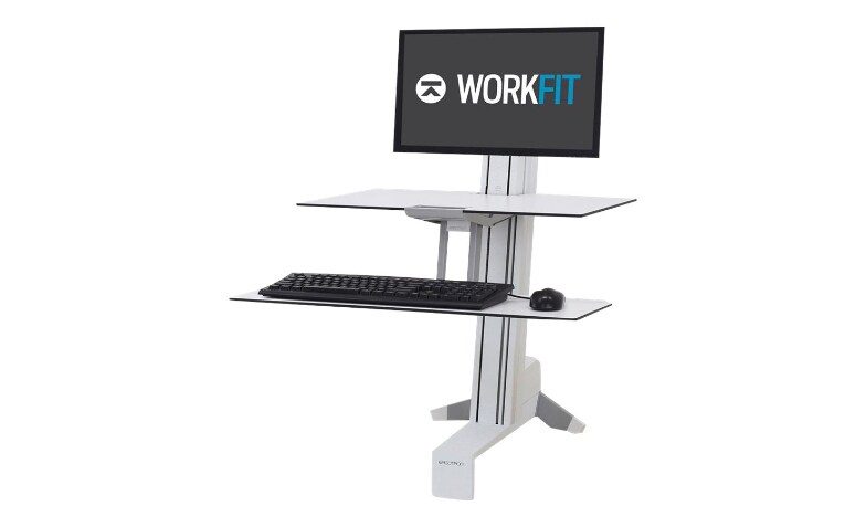 Ergotron Workfit S Single Ld With Worksurface Standing Desk