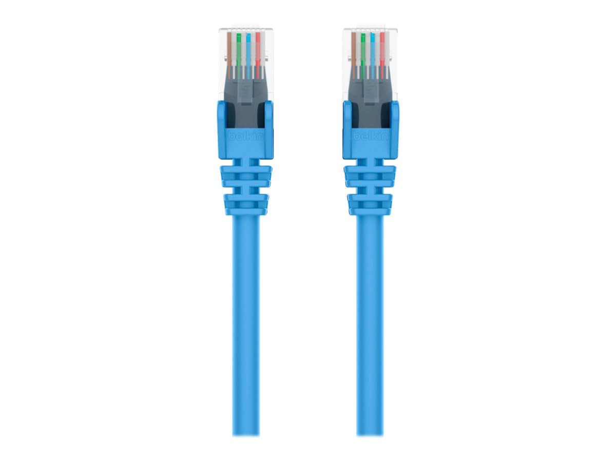 Belkin 10' Cat6 550MHz Gigabit Snagless Patch Cable RJ45 M/M PVC Blue 10ft