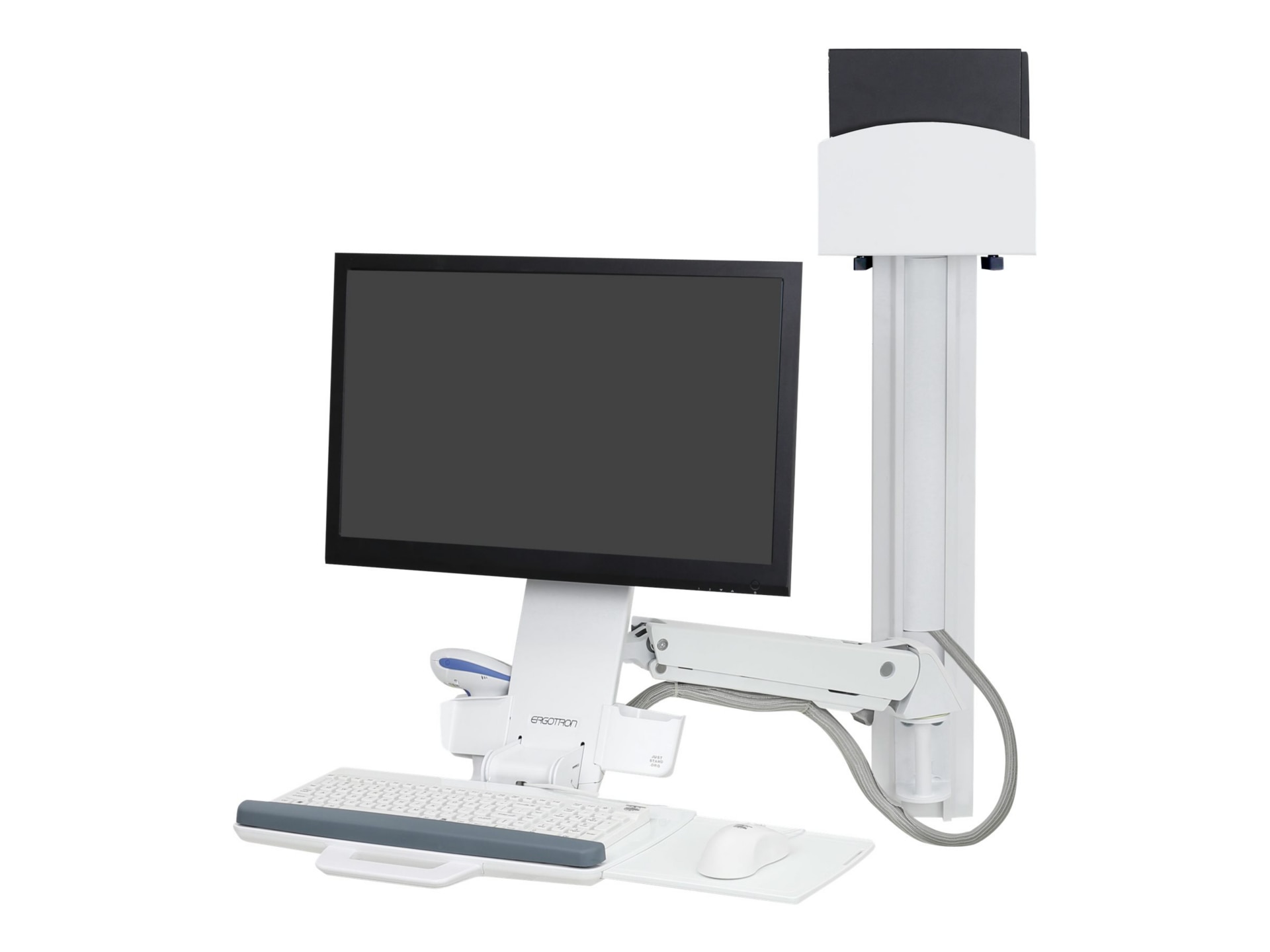 Ergotron StyleView Sit-Stand Combo System mounting kit - Patented Constant Force Technology - for LCD display / keyboard