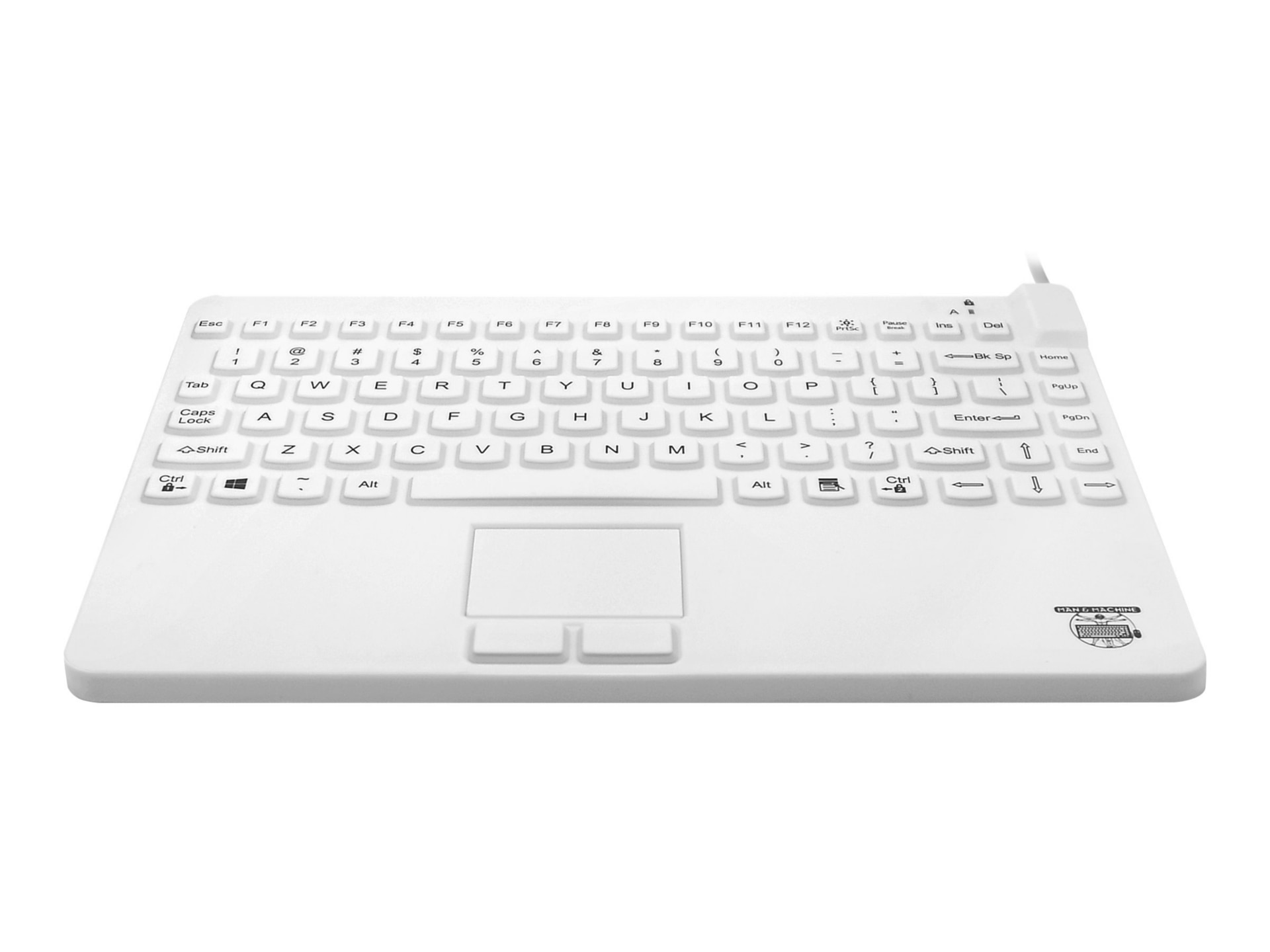 Man & Machine Slim Cool + - keyboard - hygienic white