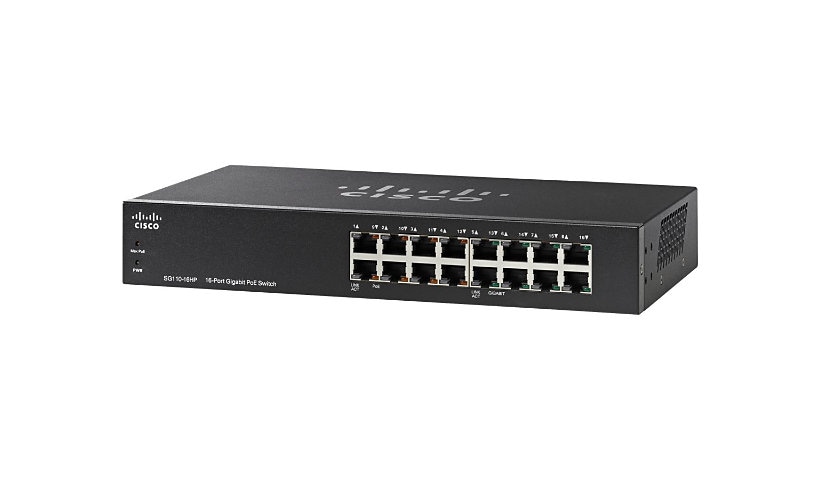 Cisco Small Business SG110-16HP - switch - 16 ports - unmanaged