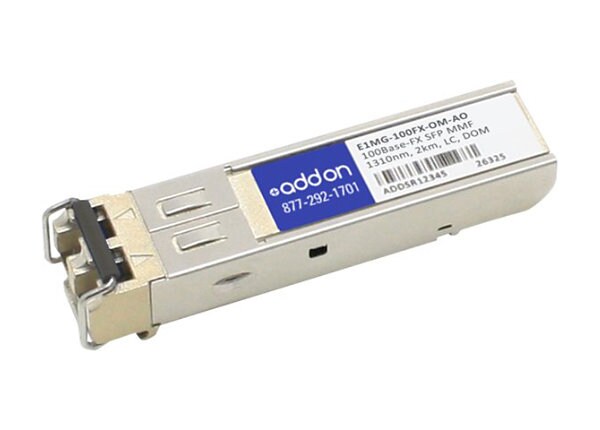 AddOn Brocade E1MG-100FX-OM Compatible SFP Transceiver - SFP (mini-GBIC) transceiver module - 100Mb LAN