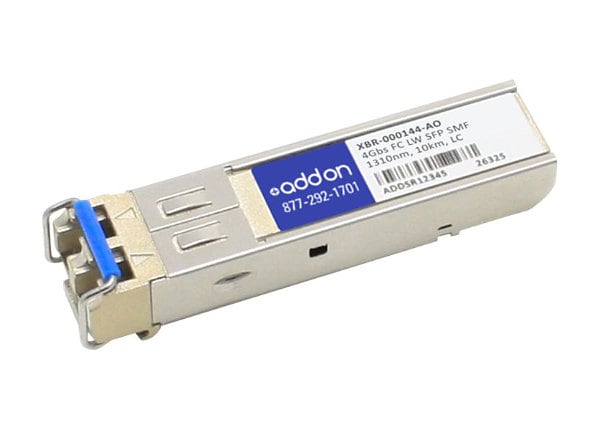 AddOn Brocade XBR-000144 Compatible SFP Transceiver - SFP (mini-GBIC) transceiver module - 4Gb Fibre Channel (LW)