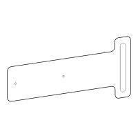 Ergotron Sharps Container T-Slot Bracket Kit mounting component - white - TAA Compliant