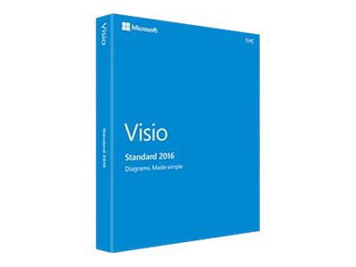 Microsoft Visio Standard 2016 - box pack - 1 PC