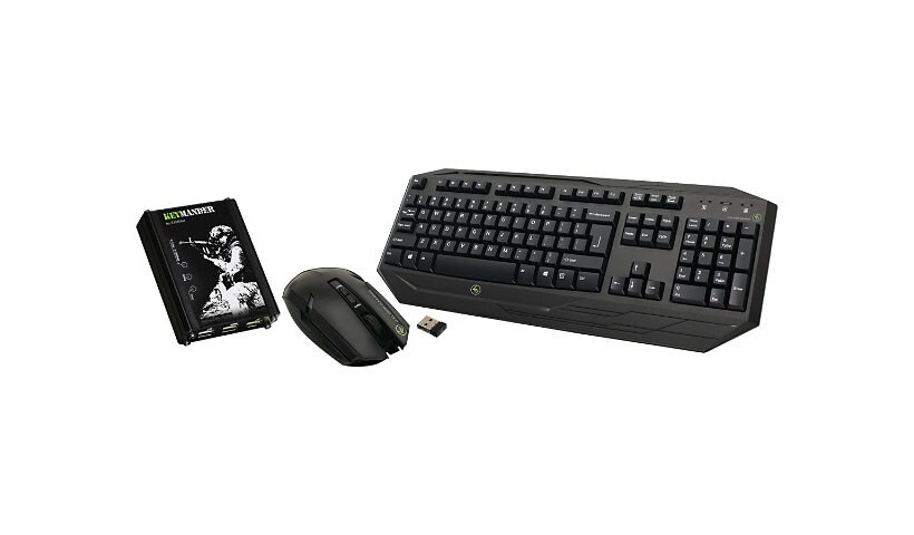 IOGEAR Keymander Wireless Bundle GE1337PKIT - keyboard, mouse and controlle