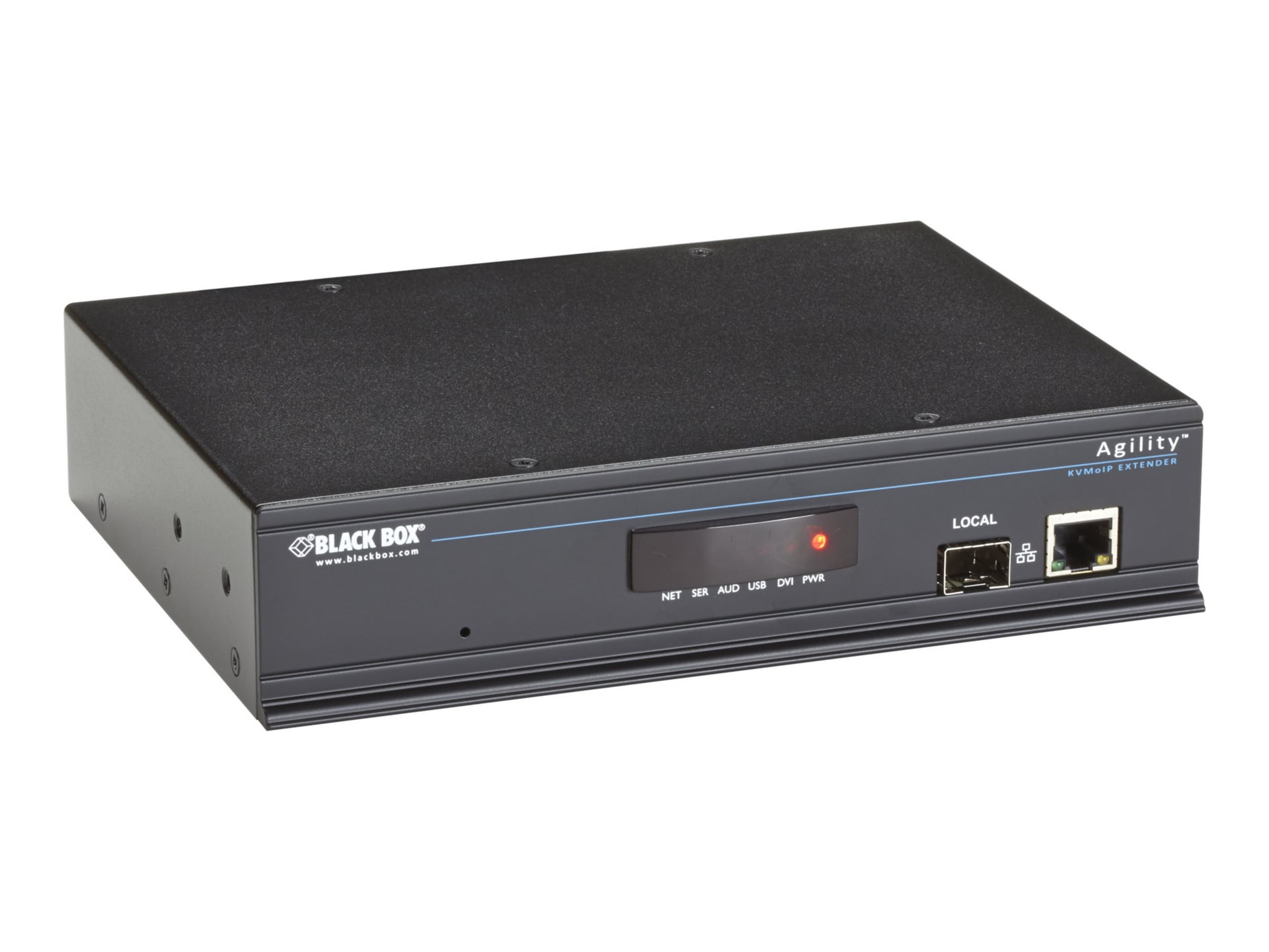 Black Box ServSwitch Agility IP-Based KVM Extender Single-Head Transmitter - video/audio/USB extender - 10Mb LAN, 100Mb