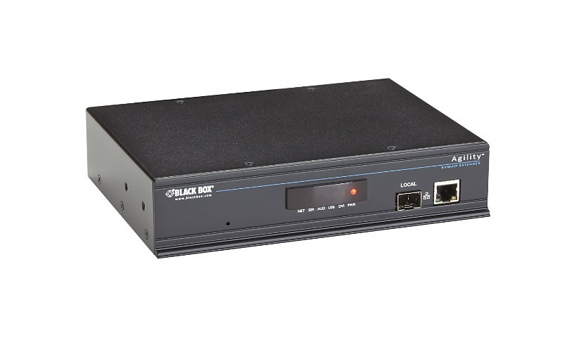 Black Box ServSwitch Agility IP-Based KVM Extender Single-Head Transmitter - video/audio/USB extender - 10Mb LAN, 100Mb