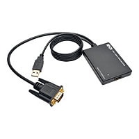 Tripp Lite VGA to HDMI Adapter Converter with Audio & USB Power 1080p