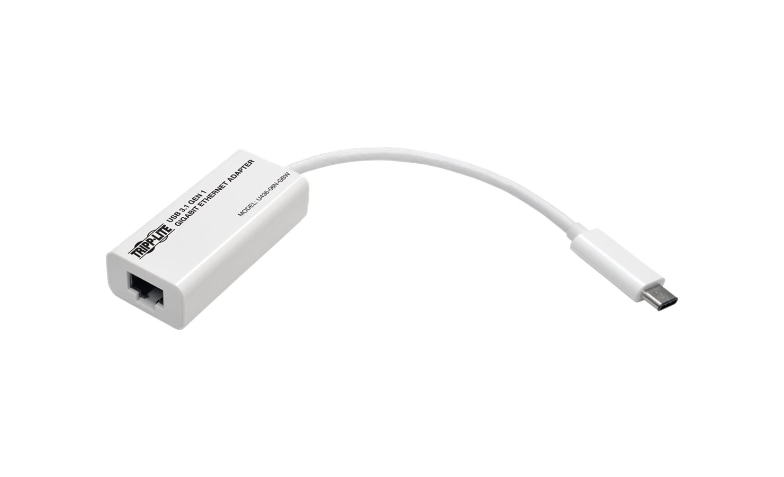 Tripp Lite USB-C to Gigabit Ethernet NIC 10/100/1000 Mbps White - network adapter - USB-C 3.1 - Gigabit - - USB Hubs - CDW.com