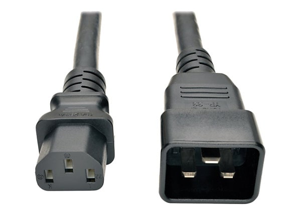 IEC 320 C19 to IEC 320 C20 Extension Cord C19 to C20-14 AWG Power Cable StarTech.com 6 ft Heavy Duty 14 AWG Computer Power Cord 