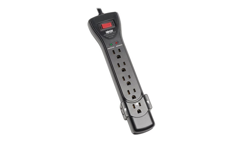 Tripp Lite Protect It! 7-Outlet Surge Protector, 25 ft. Cord, 2160 Joules, Black Housing - surge protector - 1800 Watt