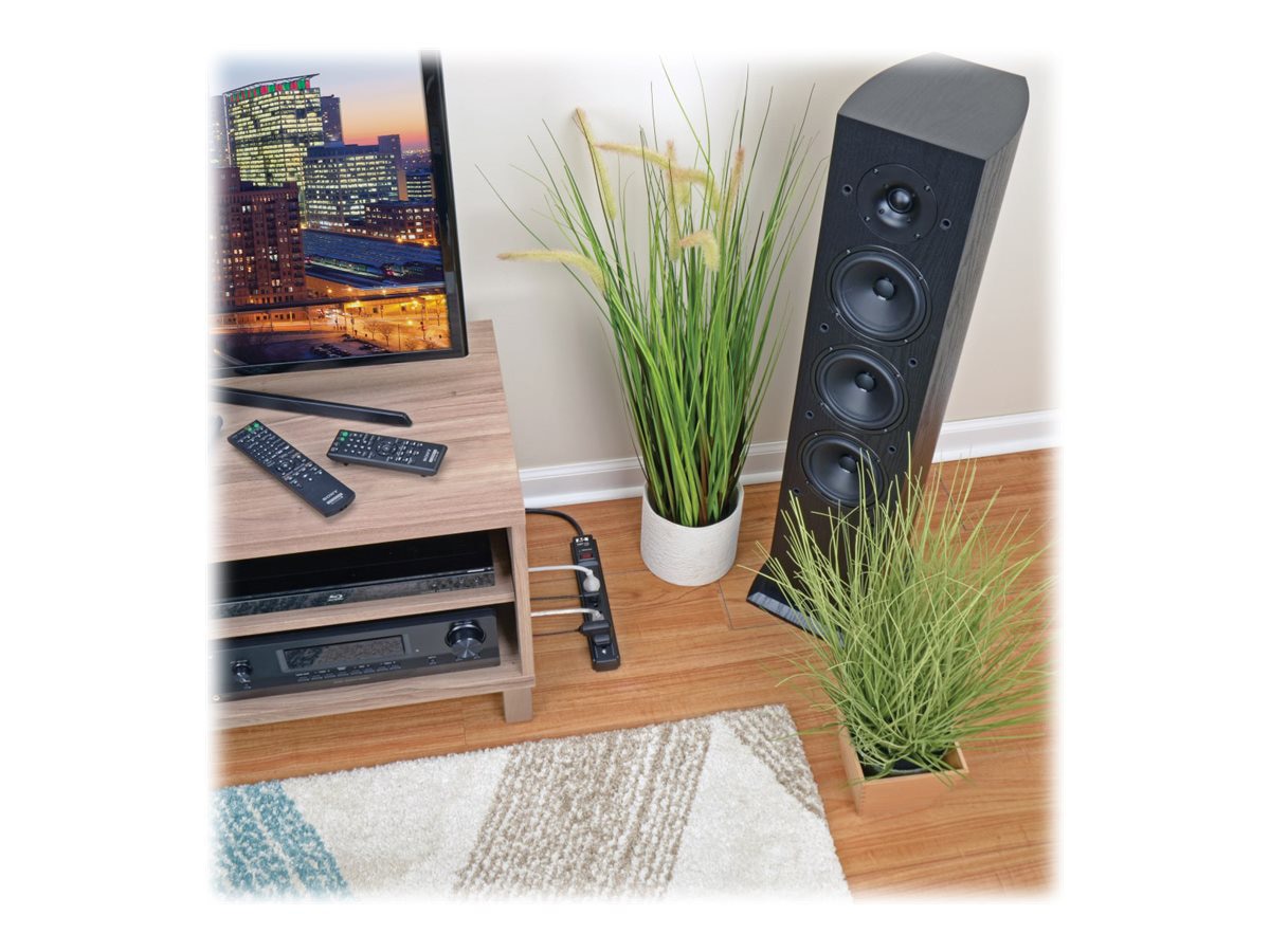 Thumbnail 6 of 7 for Eaton Tripp Lite Series Surge Protector Power Strip 6 Outlet 15 ' Cord Black 790 J - surge protector - 1875 Watt