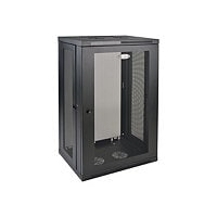 Tripp Lite 21U Wall Mount Rack Enclosure Server Cabinet w/ Door and Side Panels - rack - 21U
