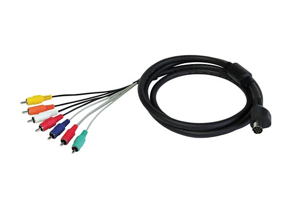 ZeeVee video / audio cable - component / composite video / audio / digital audio - 13 pin DIN to RCA - 3 ft