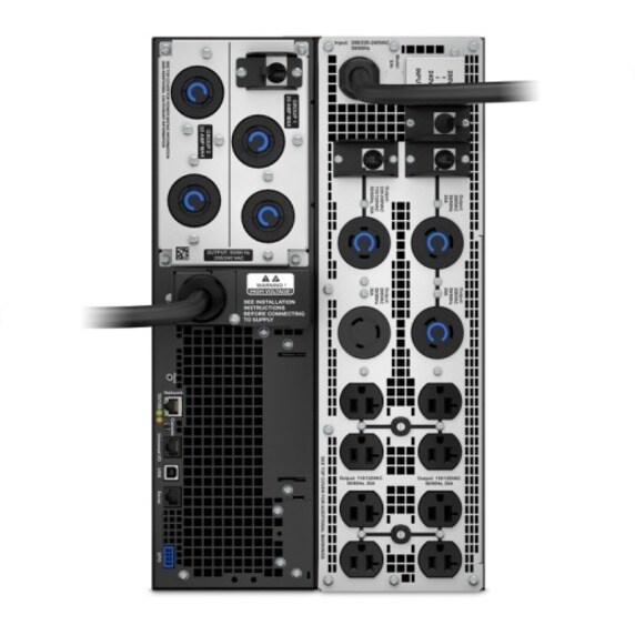 Thumbnail 5 of 6 for APC Smart-UPS SRT 5kVA, 208V, Tower w/o kit, 8x 5-20R, 4x L6-20R, 2x L6-30R, 1x L14-30R NEMA, w/transfo 208/240V to 120V