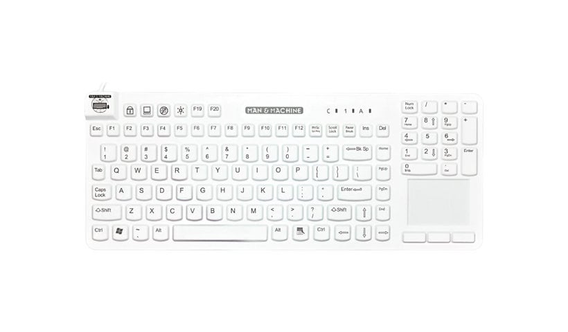 Man &amp; Machine Really Cool Touch - keyboard - white