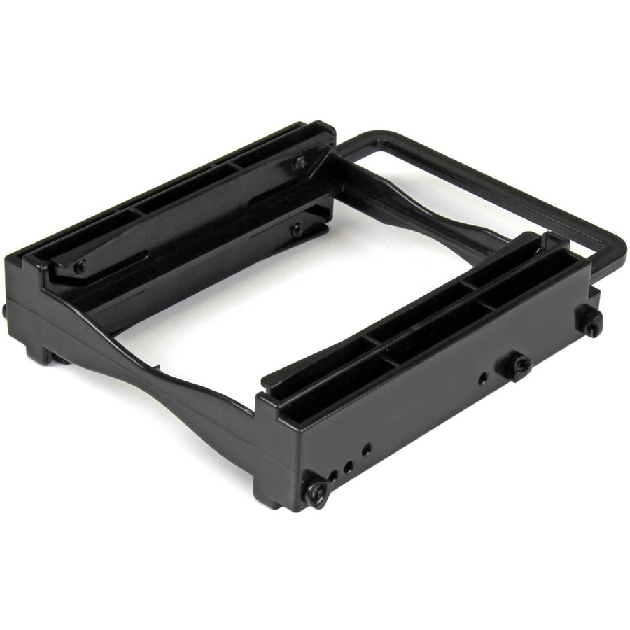 Startech Com Dual 2 5 Ssd Hdd Mounting Bracket 3 5 Drive Bay Tool Less Bracket225pt Storage Mounts Enclosures Cdw Com