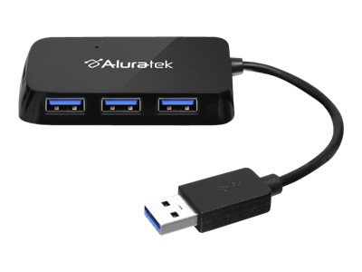 Aluratek AUH2304F - hub - 4 ports