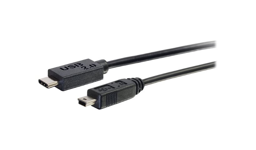C2G 3ft USB C to USB Mini B Cable - M/M - USB-C cable - mini-USB Type B to 24 pin USB-C - 3 ft