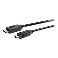 C2G 12ft USB C to USB Mini B Cable - USB 2.0 to USB Mini B - M/M - USB-C ca