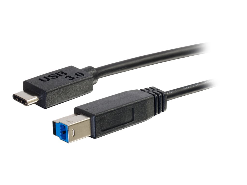 C2G 6ft USB C to USB B Cable - USB C 3.0 to USB B - M/M - Black