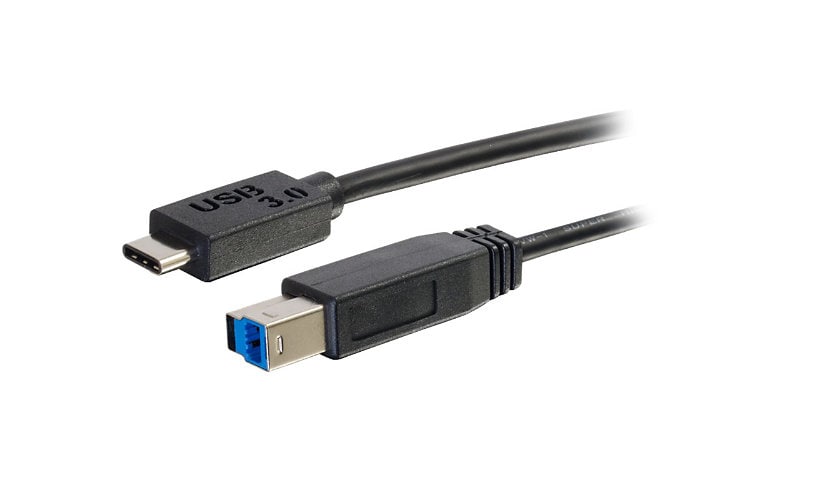 C2G 6ft USB C to USB B Cable - USB C 3.0 to USB B - M/M - Black