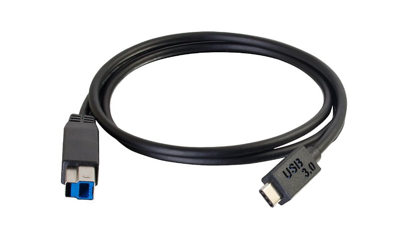 C2G 10ft USB C to USB B Cable - USB C 3.0 to USB B - M/M - Black