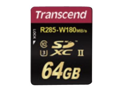 Transcend Ultimate series - flash memory card - 64 GB - SDXC UHS-II