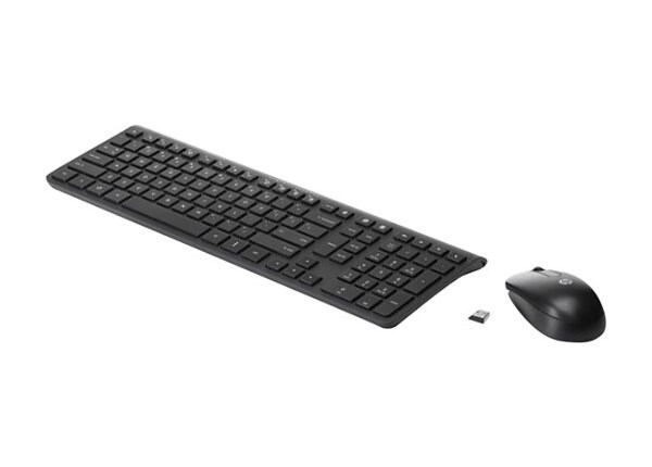 HP Wireless - keyboard and mouse set - US