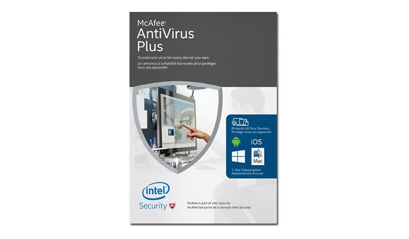 McAfee AntiVirus Plus 2016 - box pack (1 year) - unlimited devices