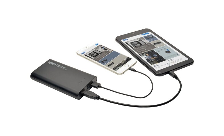 Tripp Lite Portable 2-Port USB Charger Power Bank 12k mAh power bank - Li-Ion - USB - UPB-12K0-2U Basics - CDW.com