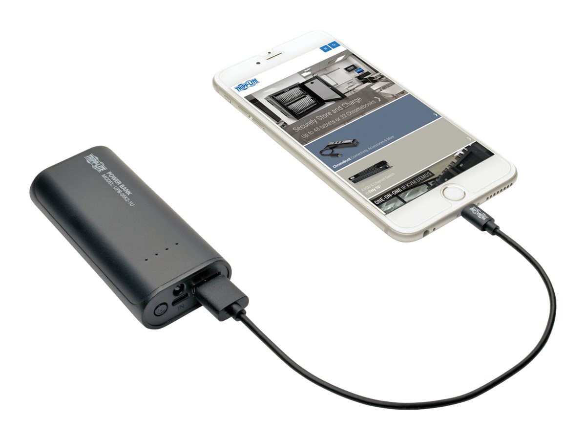 Lite Portable Mobile Power Bank USB Battery Charger power - Li-Ion - USB - - Office Basics - CDW.com