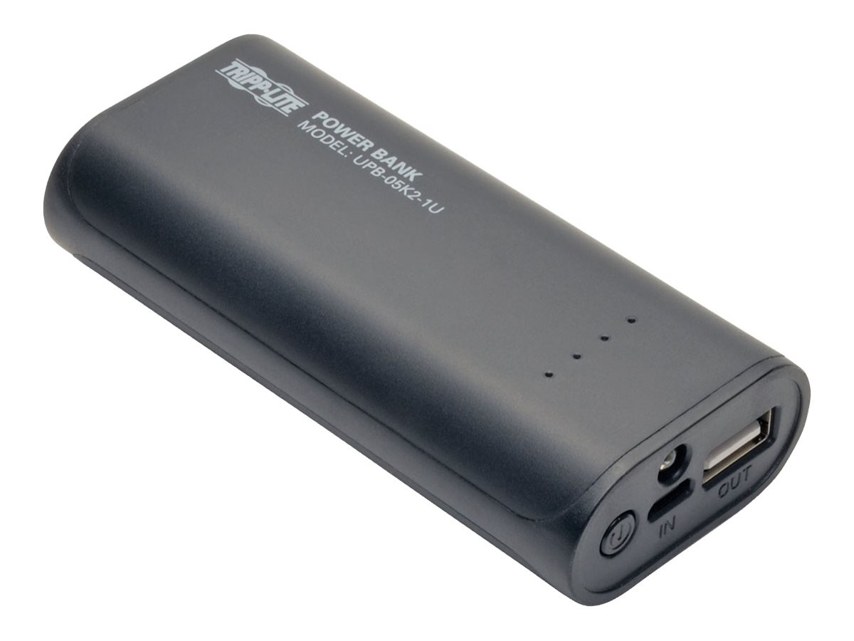 Thumbnail 4 of 6 for Tripp Lite by Eaton Portable Charger - USB-A, 5200mAh Power Bank, Lithium-Ion, LED Flashlight, Black