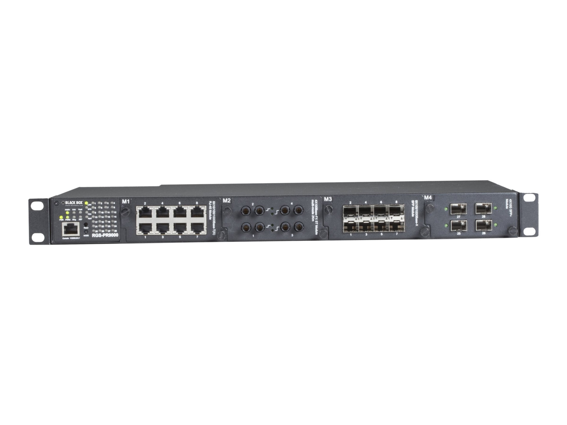 Black Box LE2700 Series Hardened Managed Modular Switch Chassis - switch -