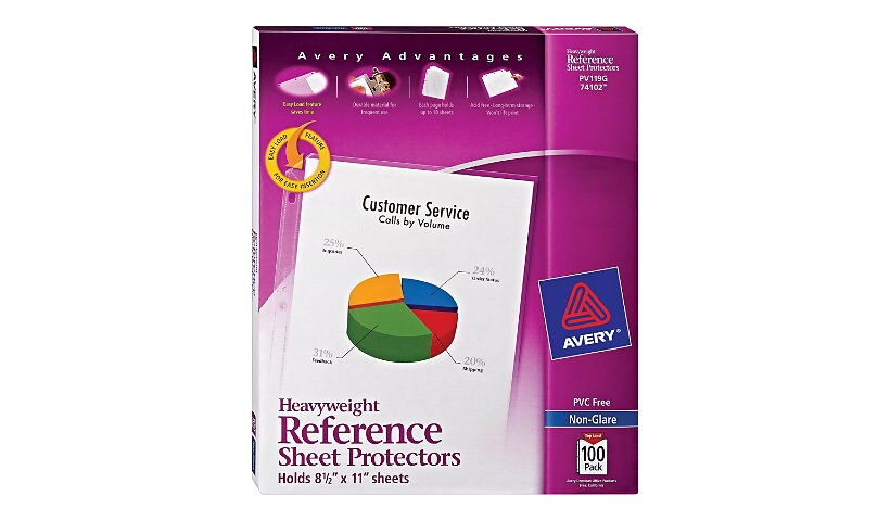 Avery Heavyweight Reference - sheet protector - for 8.5 in x 11 in - capaci
