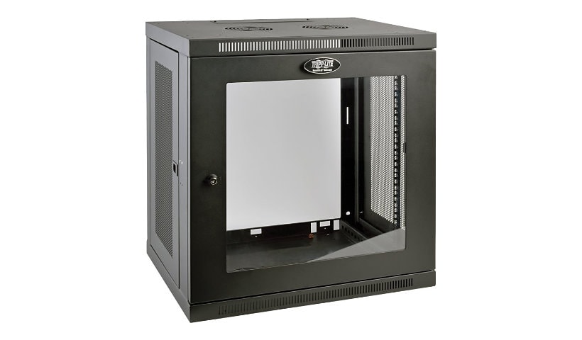 Tripp Lite 12U Wall Mount Rack Enclosure Server Cabinet w/ Glass Front Door - rack - 12U