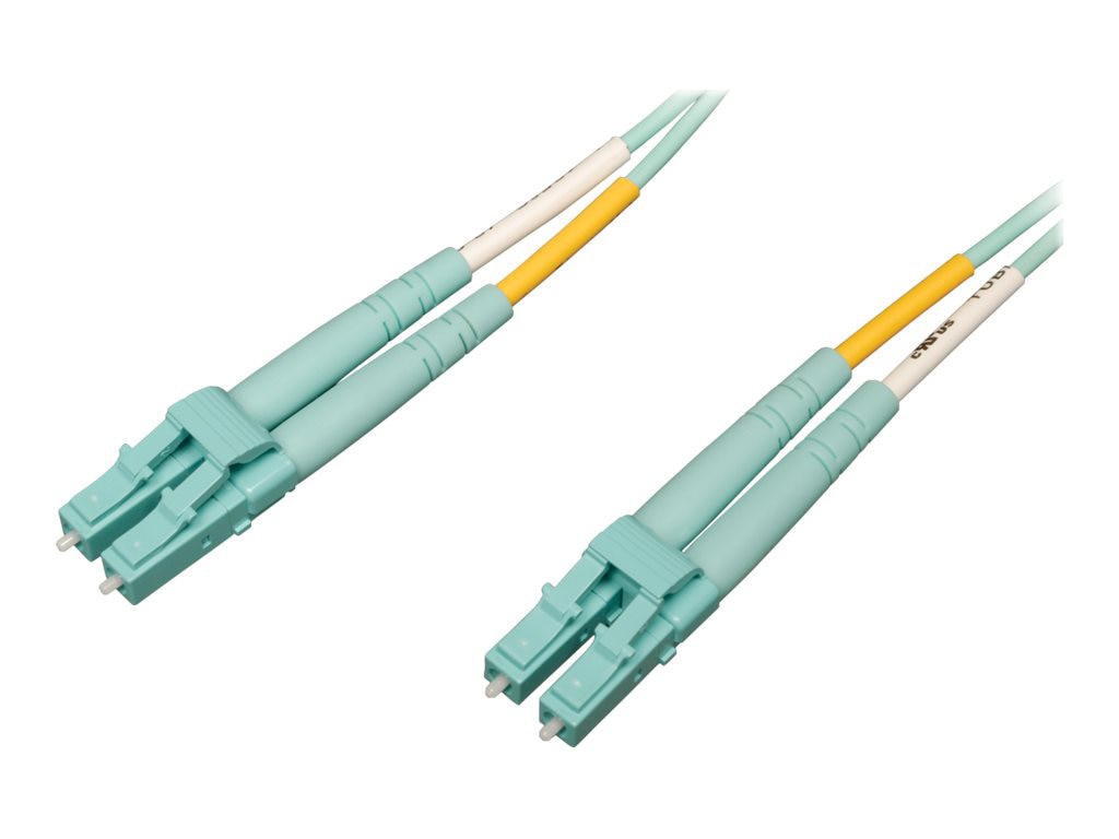 Tripp Lite 10Gb/100Gb Duplex Multimode LC/LC OM4 Aqua Fiber Patch Cable 20M