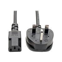 Tripp Lite Standard UK Power Cord 10A IEC 320 C13 to BS 1363 UK Plug 6' 6ft