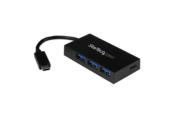 StarTech.com 4 Port USB C Hub, USB-C to 1xC/3xA (USB 3.0 5Gbps) Bus Powered