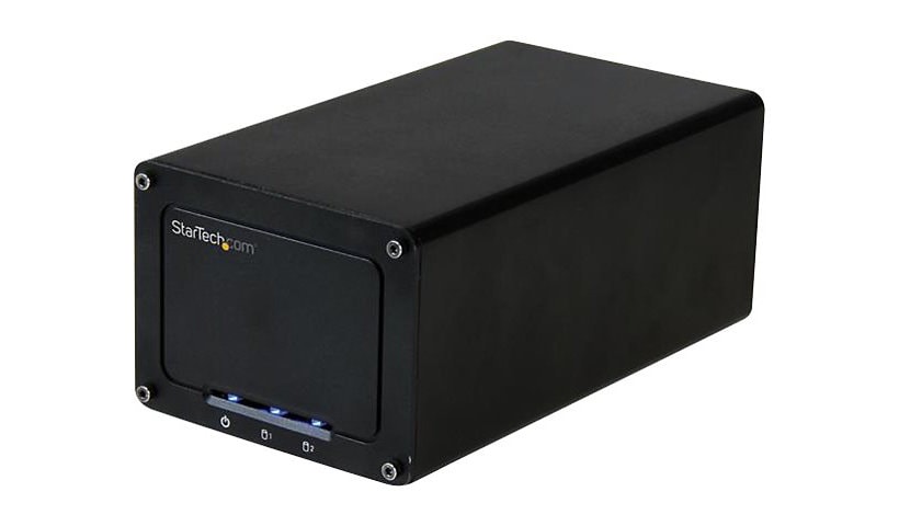 StarTech.com USB 3.1 Hard Drive Enclosure for Dual 2.5" SATA Drives