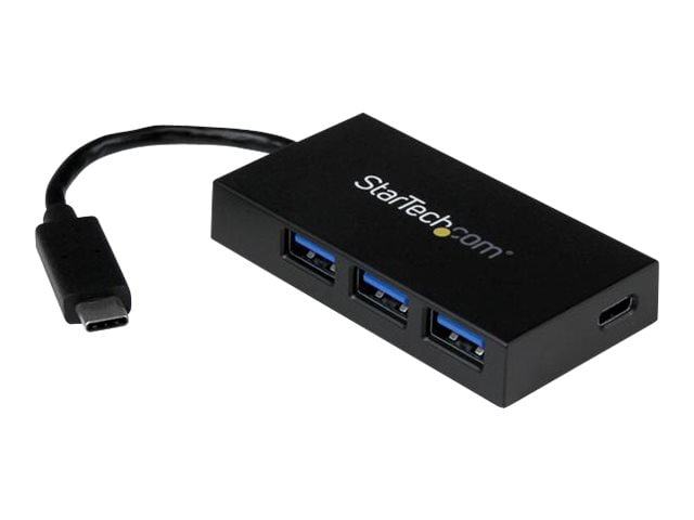 StarTech.com USB C Hub - 4 Port USB-C to USB-A (3x) and USB-C (1x) - Bus Powered USB Hub - USB Type C Hub - Port