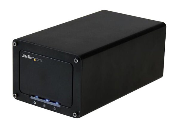 StarTech.com USB 3.1 Hard Drive Enclosure for Dual 2,5" SATA Drives