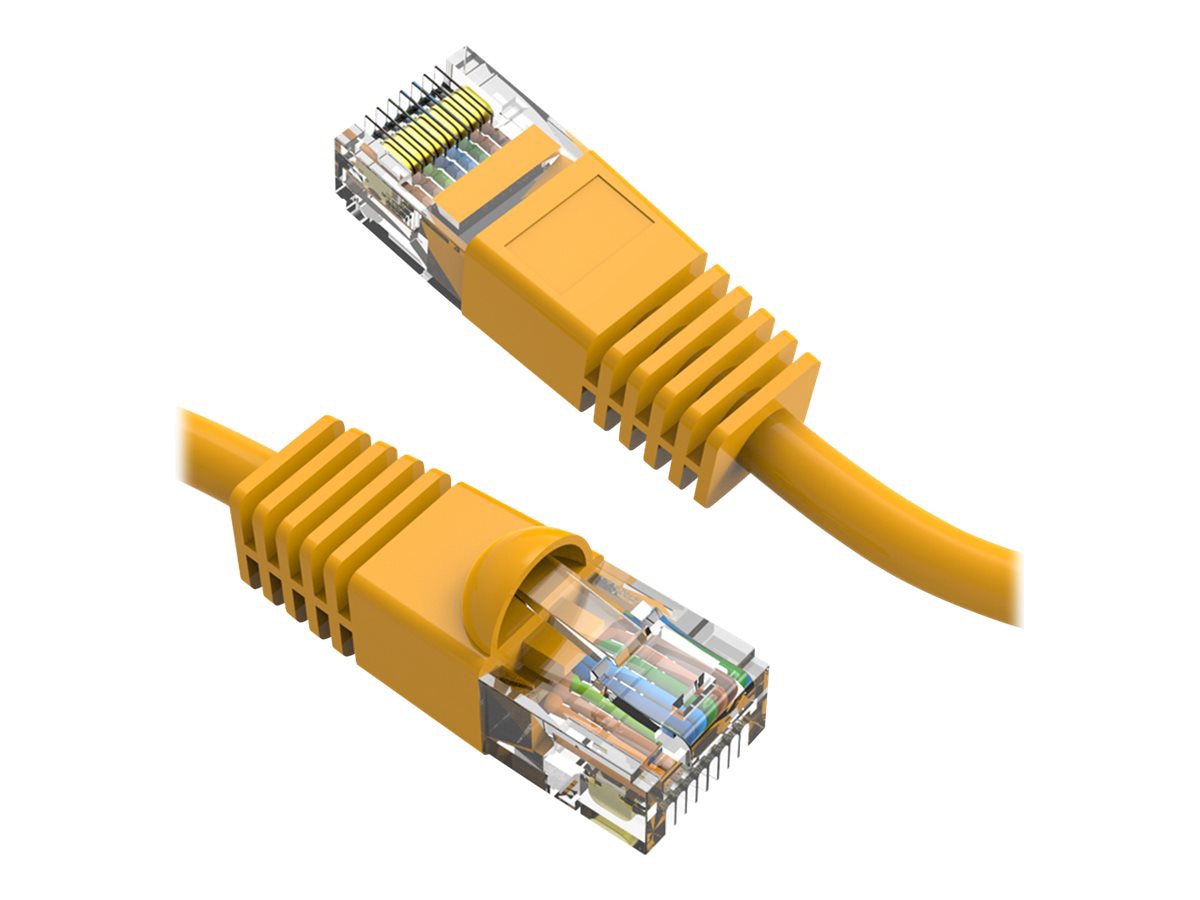 Axiom Cat6 550 MHz Snagless Patch Cable - patch cable - 1 ft - yellow